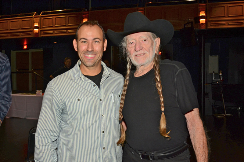 Chris and Willie Nelson